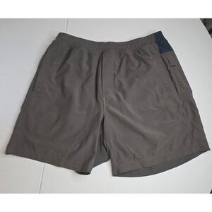 BIRDDOGS Men's XL Gray With Blue Trim Shorts Drawstring Athletic Athletica -1498